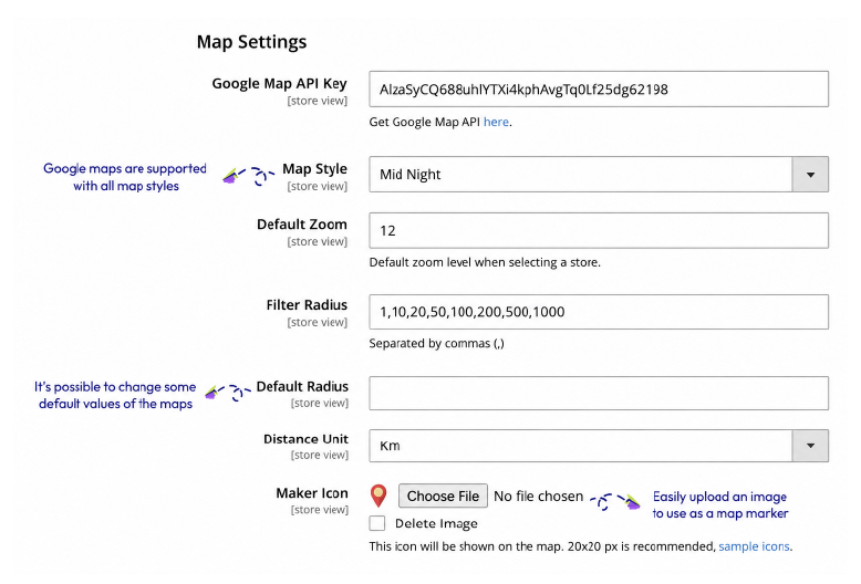 Map Settings