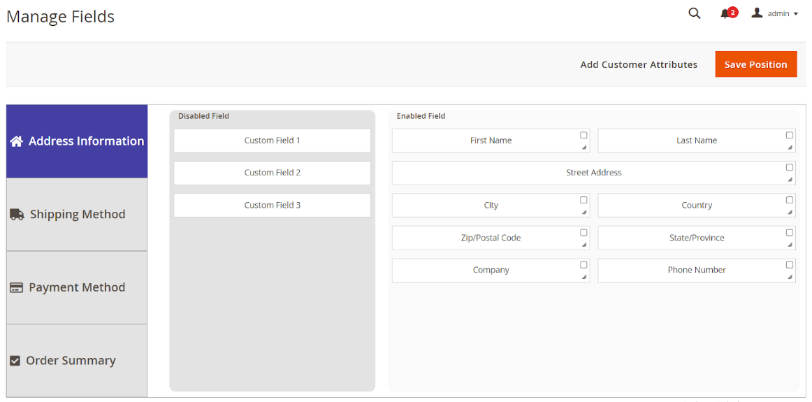 Organize with One Step Checkout