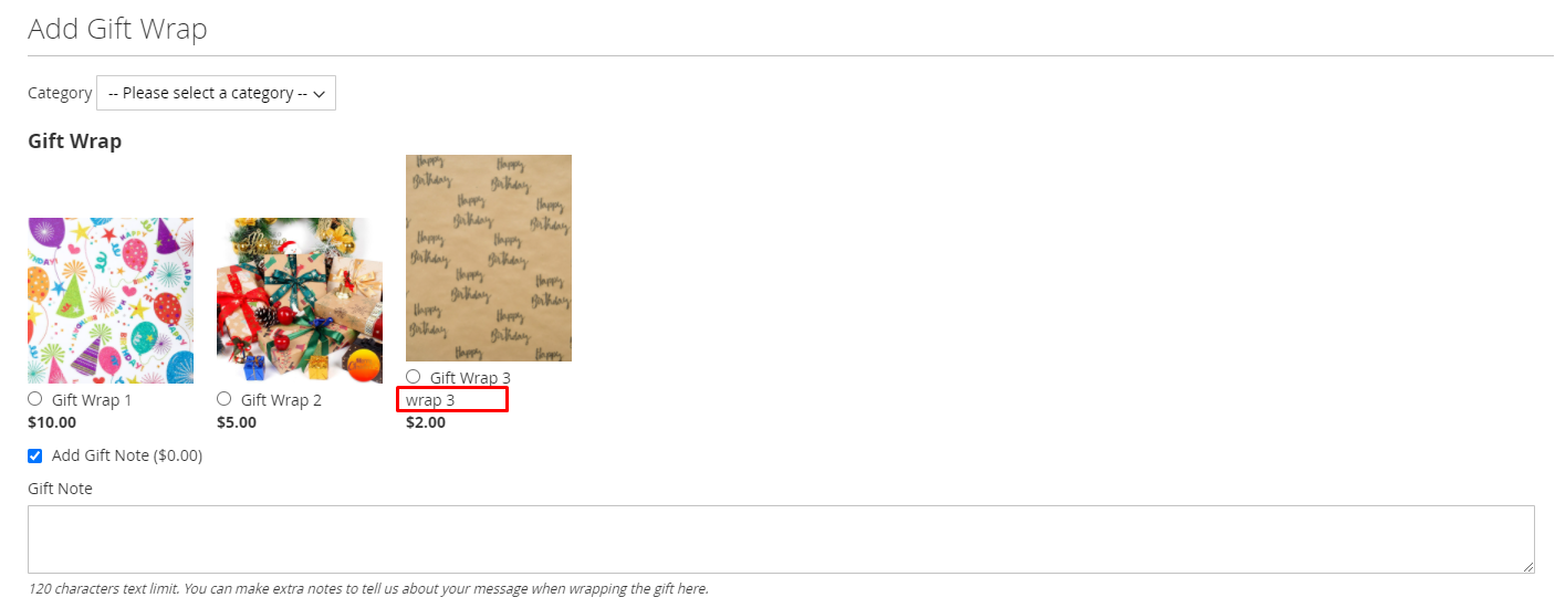 Image & Description gift wrap