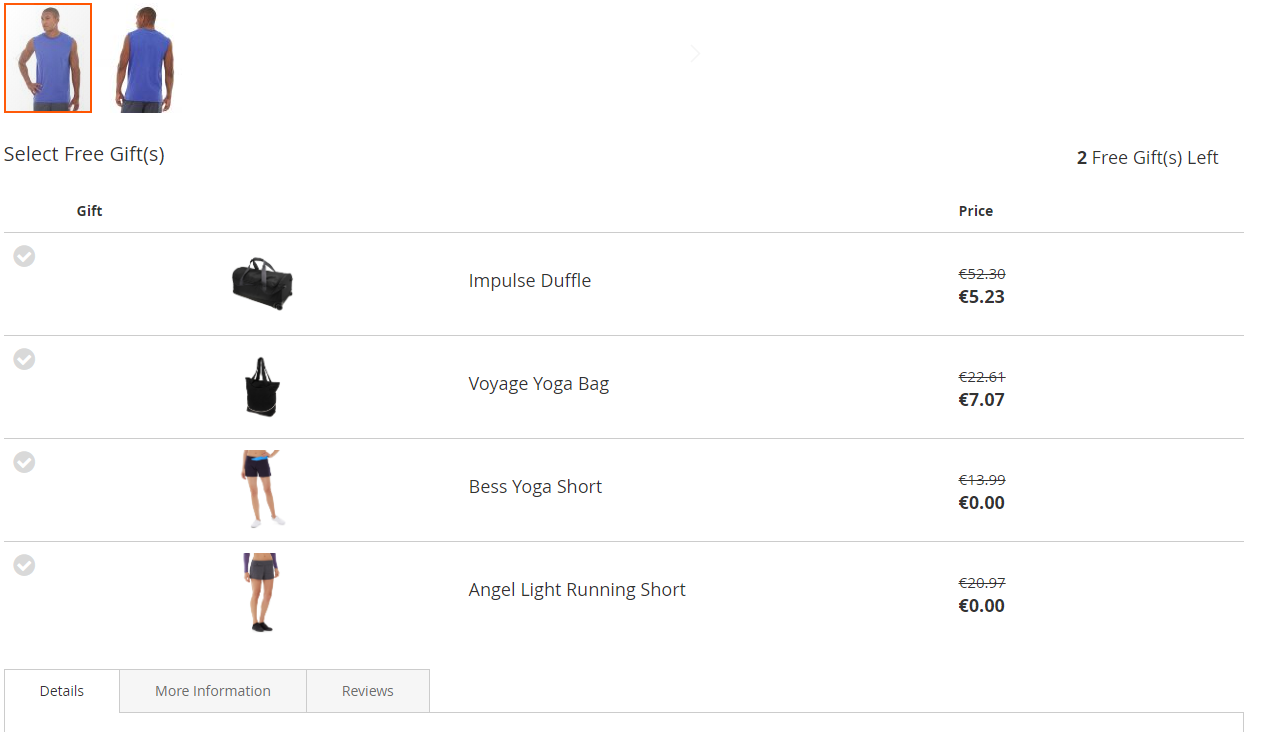 Frontend gift list