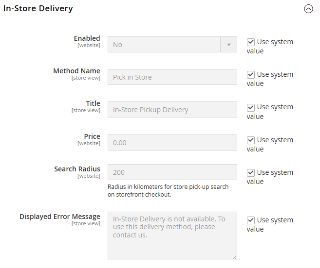 Enable In-Store Delivery in Magento 2