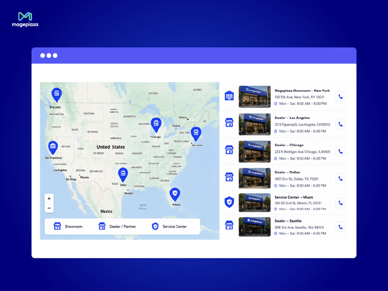 Build trust with a visible store network