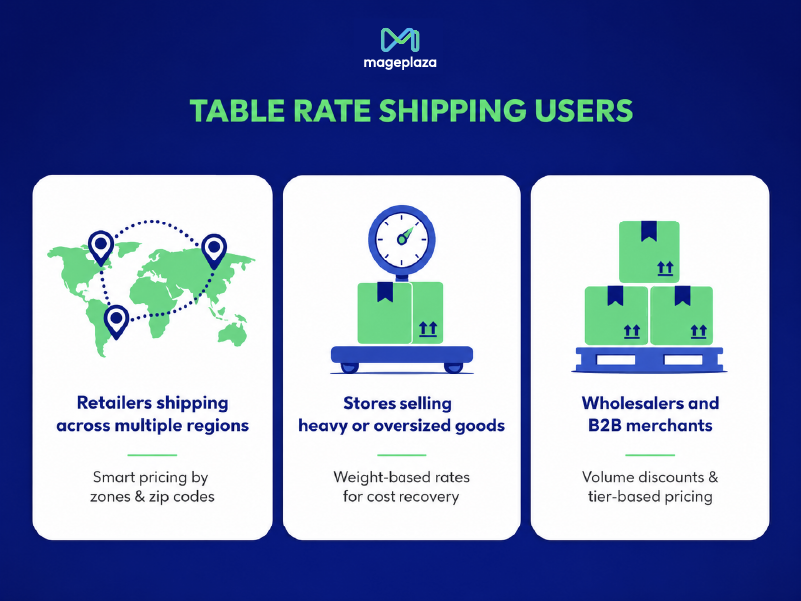 Who Is Table Rate Shipping For