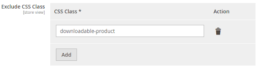 Exclude CSS Class