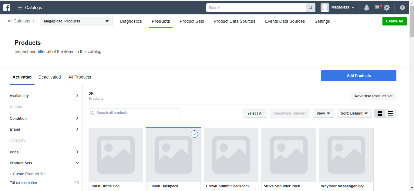 Facebook & Instagram Shop