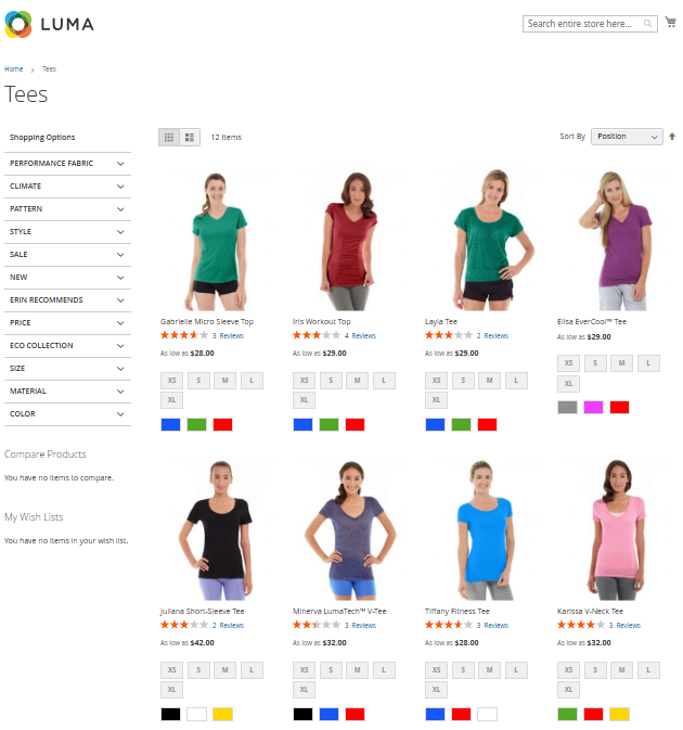 Your own store (Magento,Shopify, or similar)