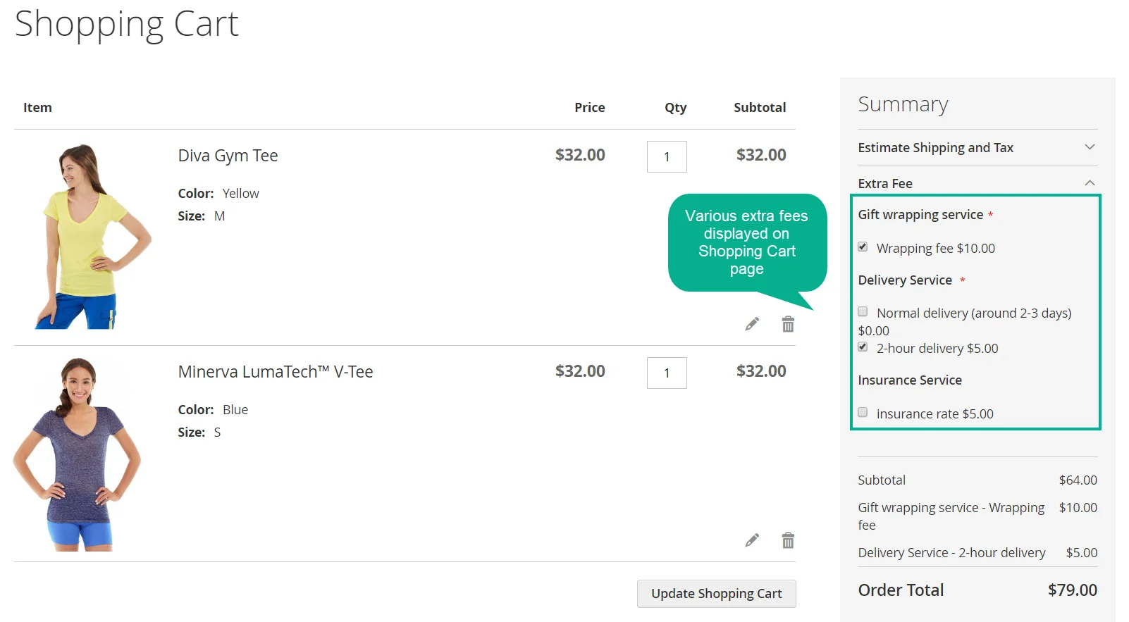 Magento 2 add extra fee in checkout