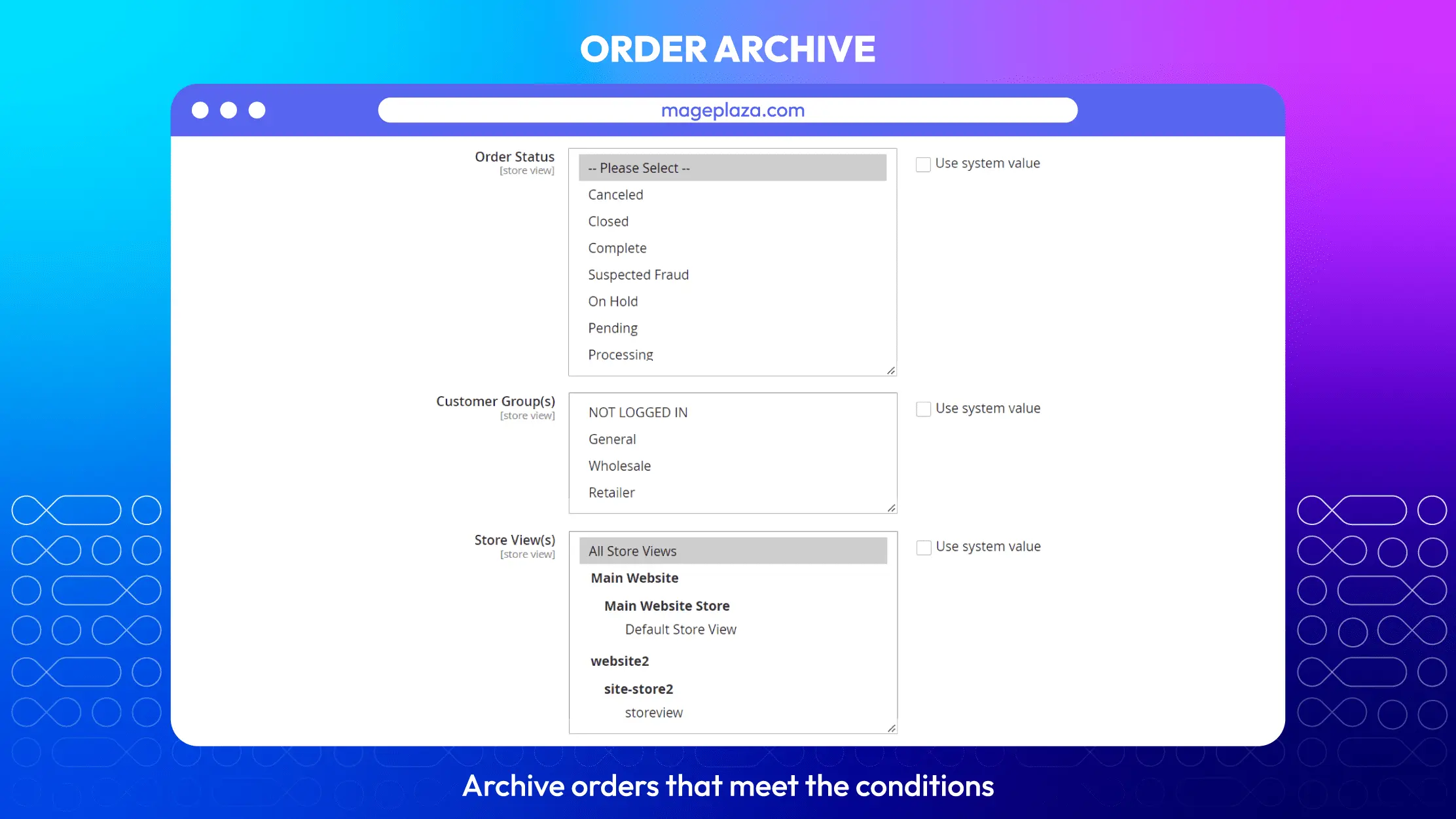 How to View and Archive  Orders