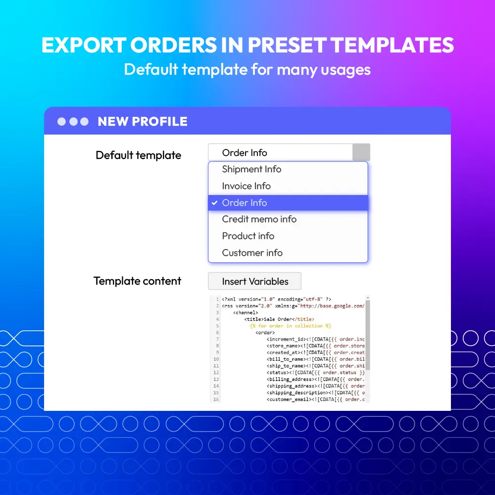 Order Export image