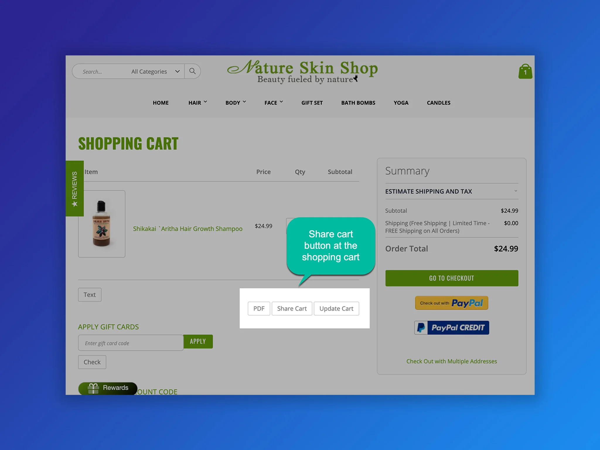 magento 2 share cart extension on actual stores