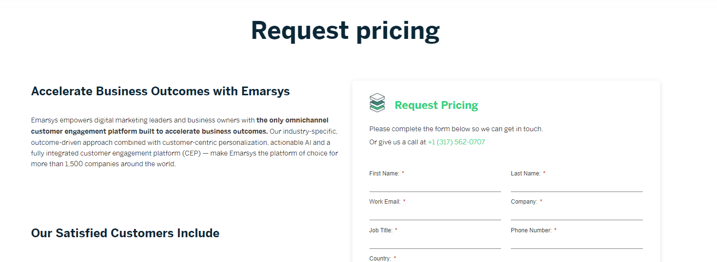 Emarsys Pricing