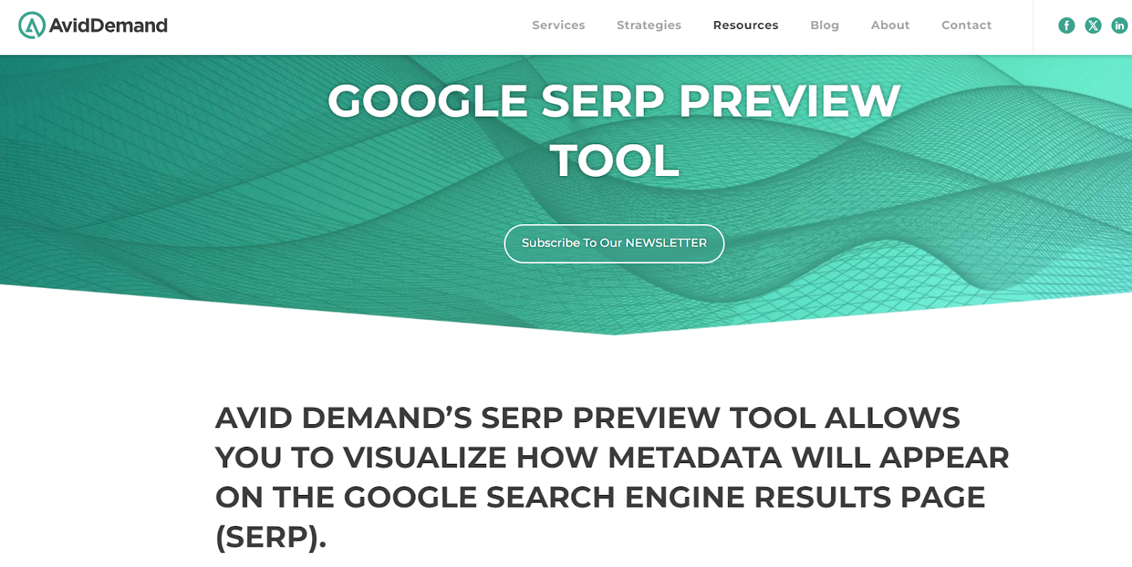 Google SERP Preview