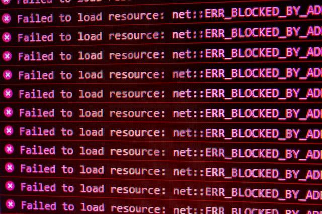 Failed to load resources is a common problem