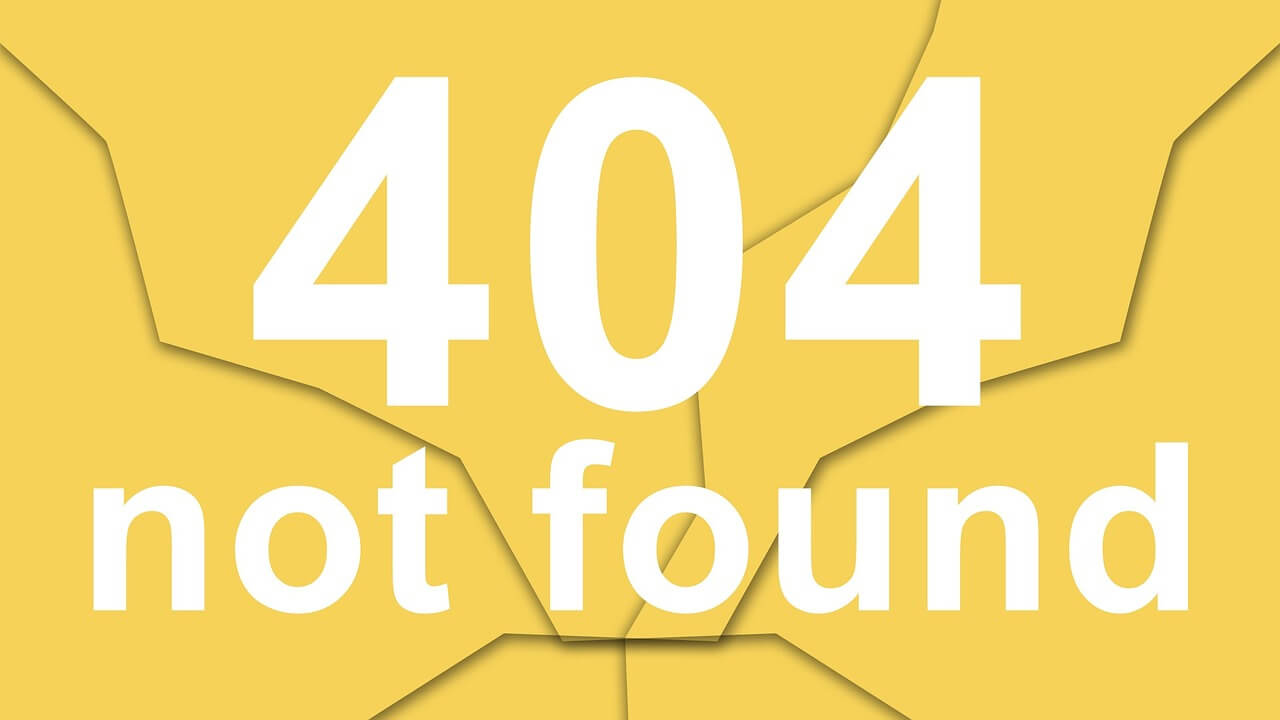 404 Not Found error
