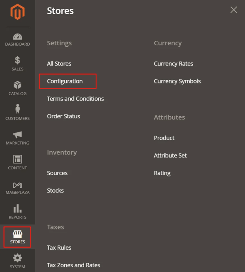 Configure the Table Rate Shipping Method