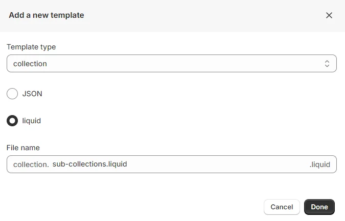 Using HTML code to add sub-collection 3