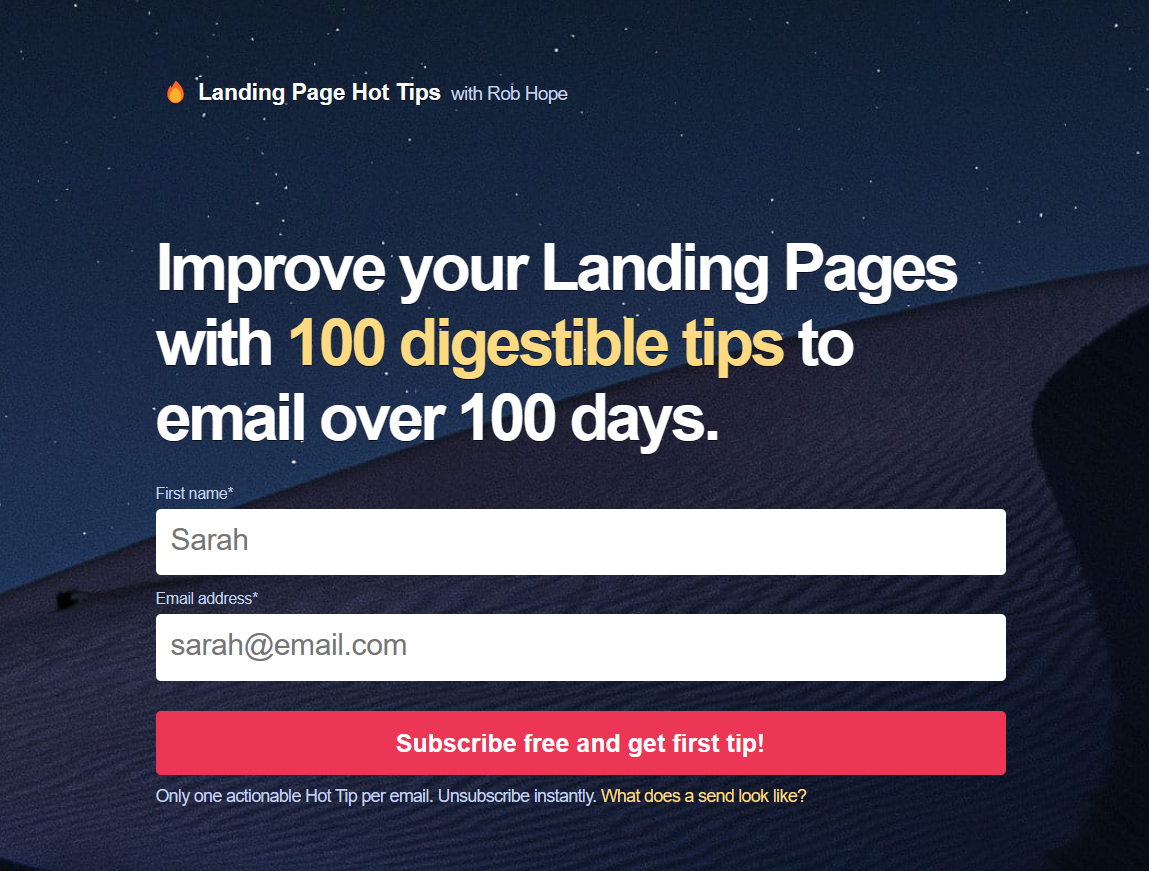 Building Landing Page