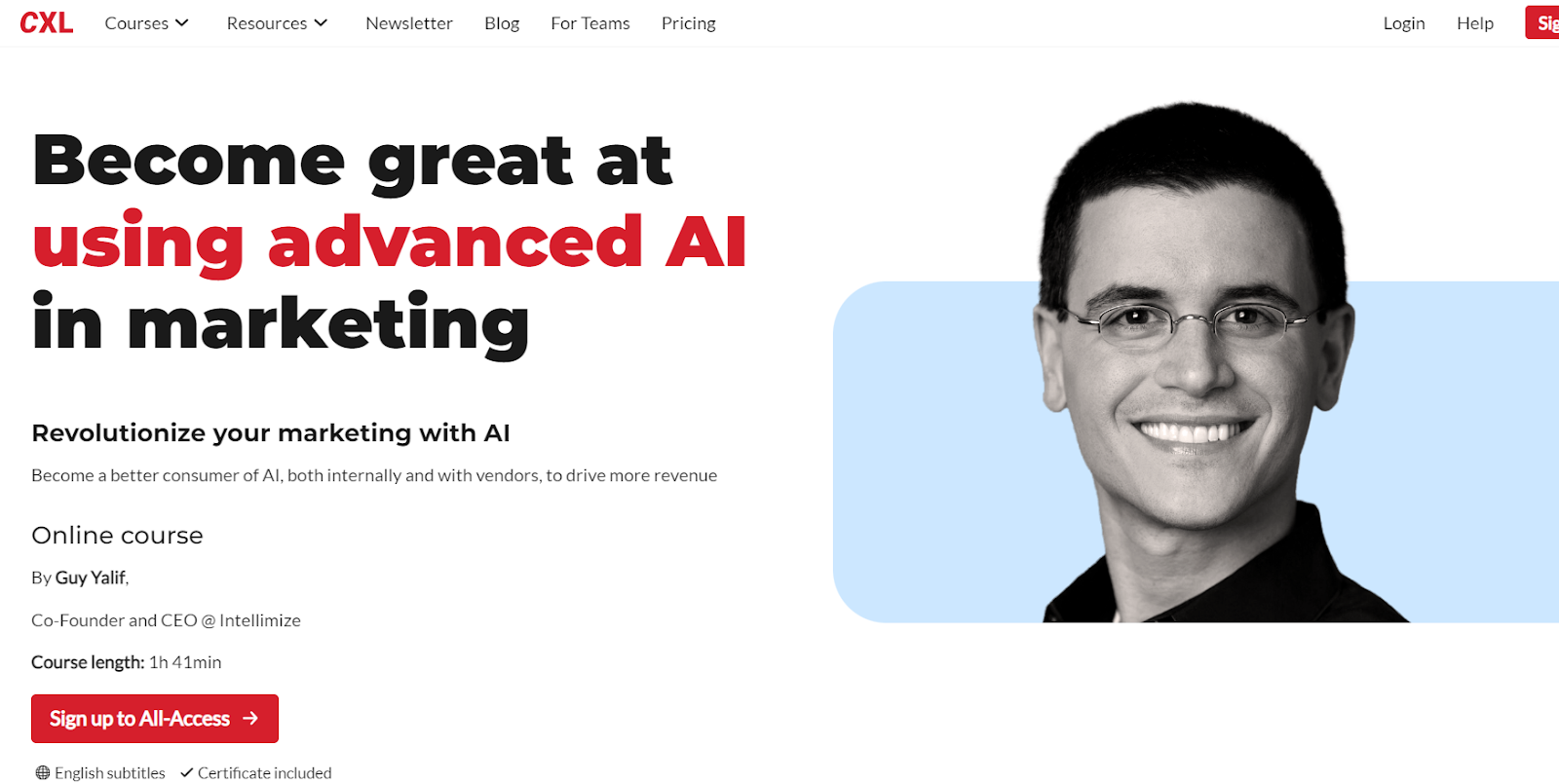 Become great at using advanced AI in marketing