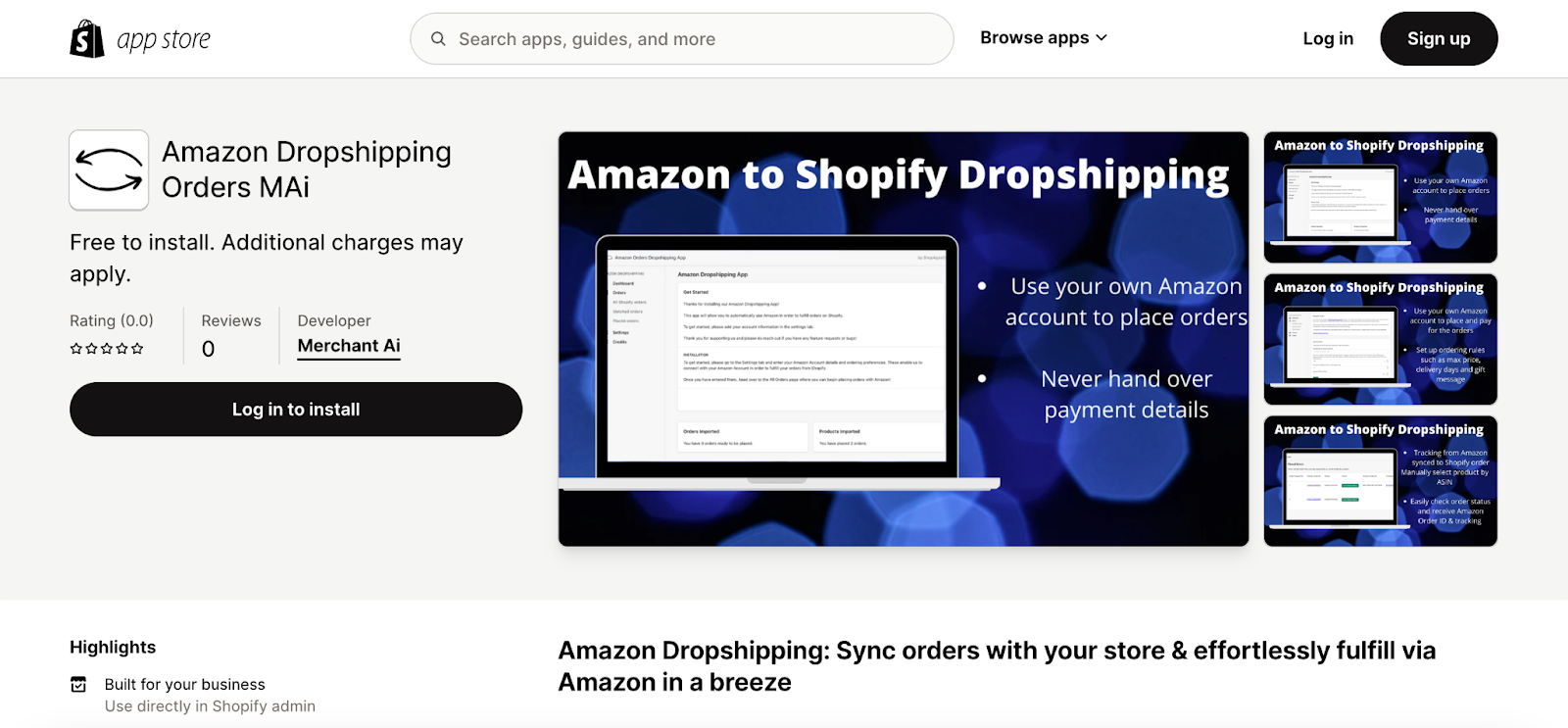 Amazon Dropshipping Orders MAi