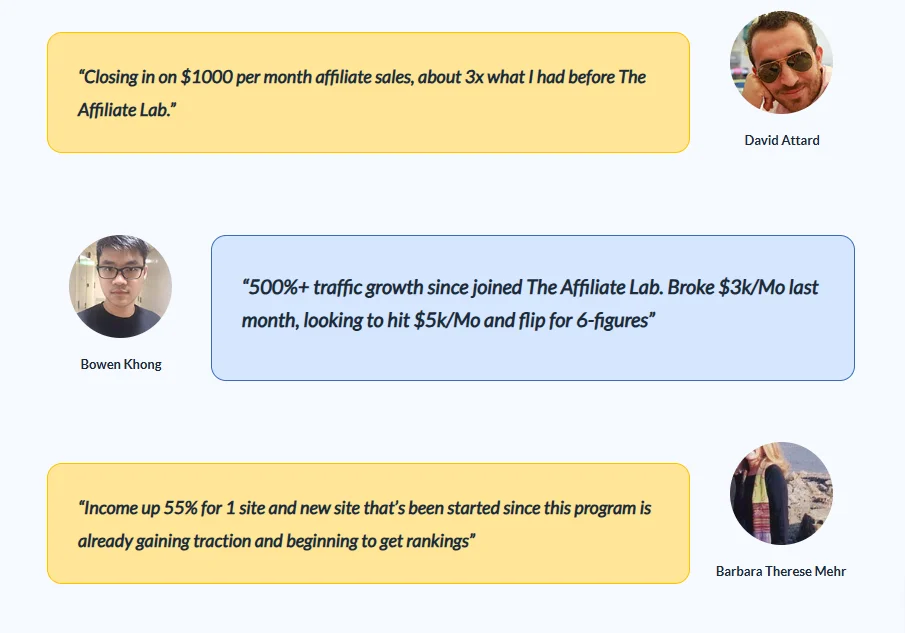 The Affiliate Lab feedback