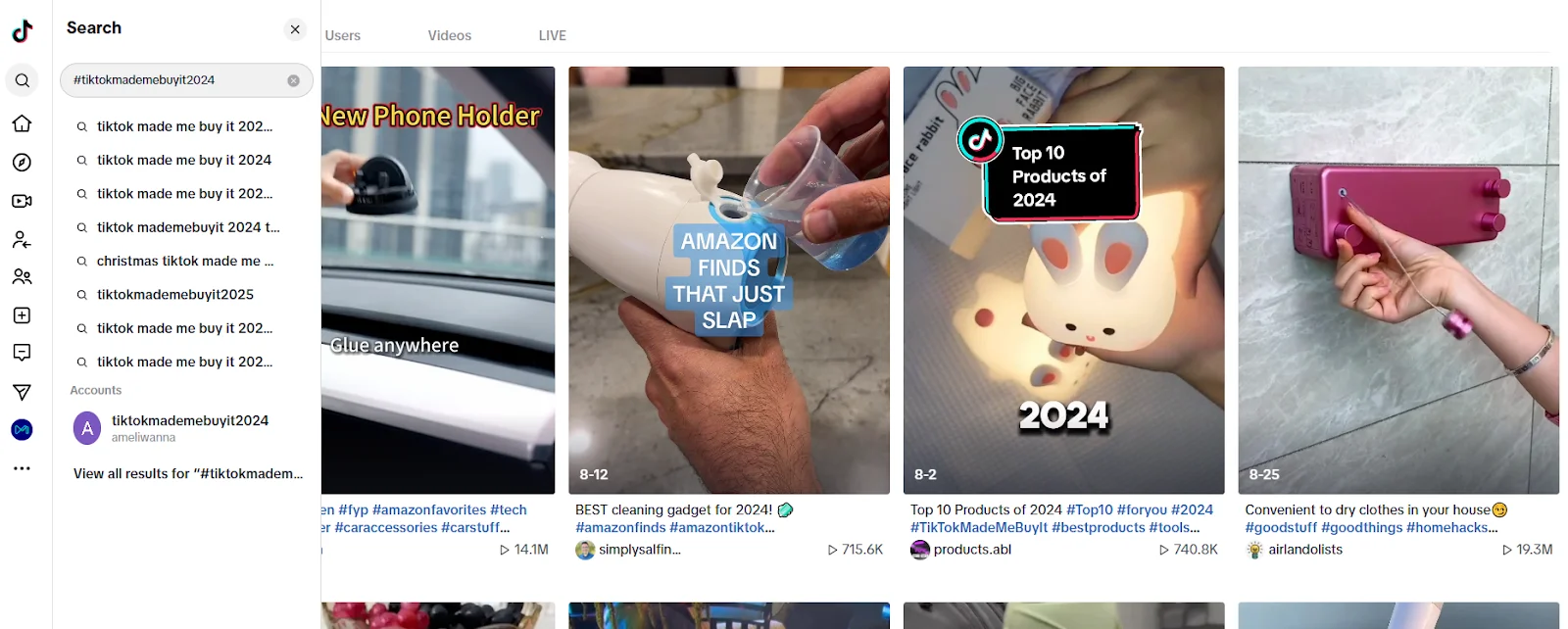 Social Media Product Hashtags