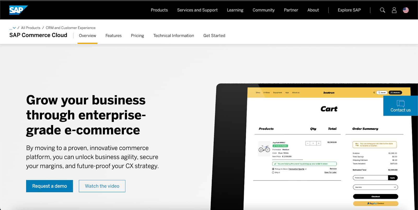 SAP CX Commerce Cloud