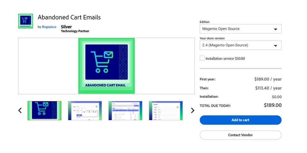 Abandoned Cart Email