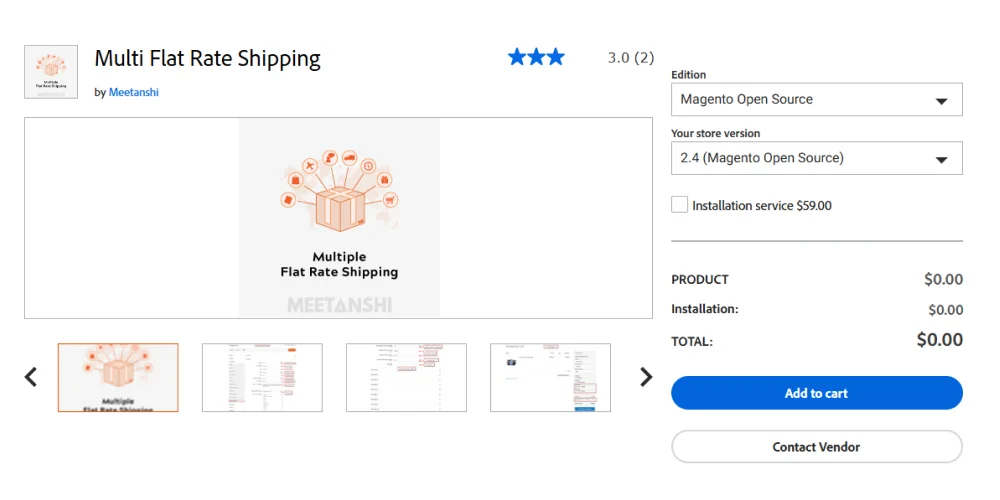 Multiple Shipping Flat Rates