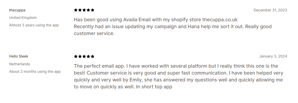 AVADA Email Marketing Review