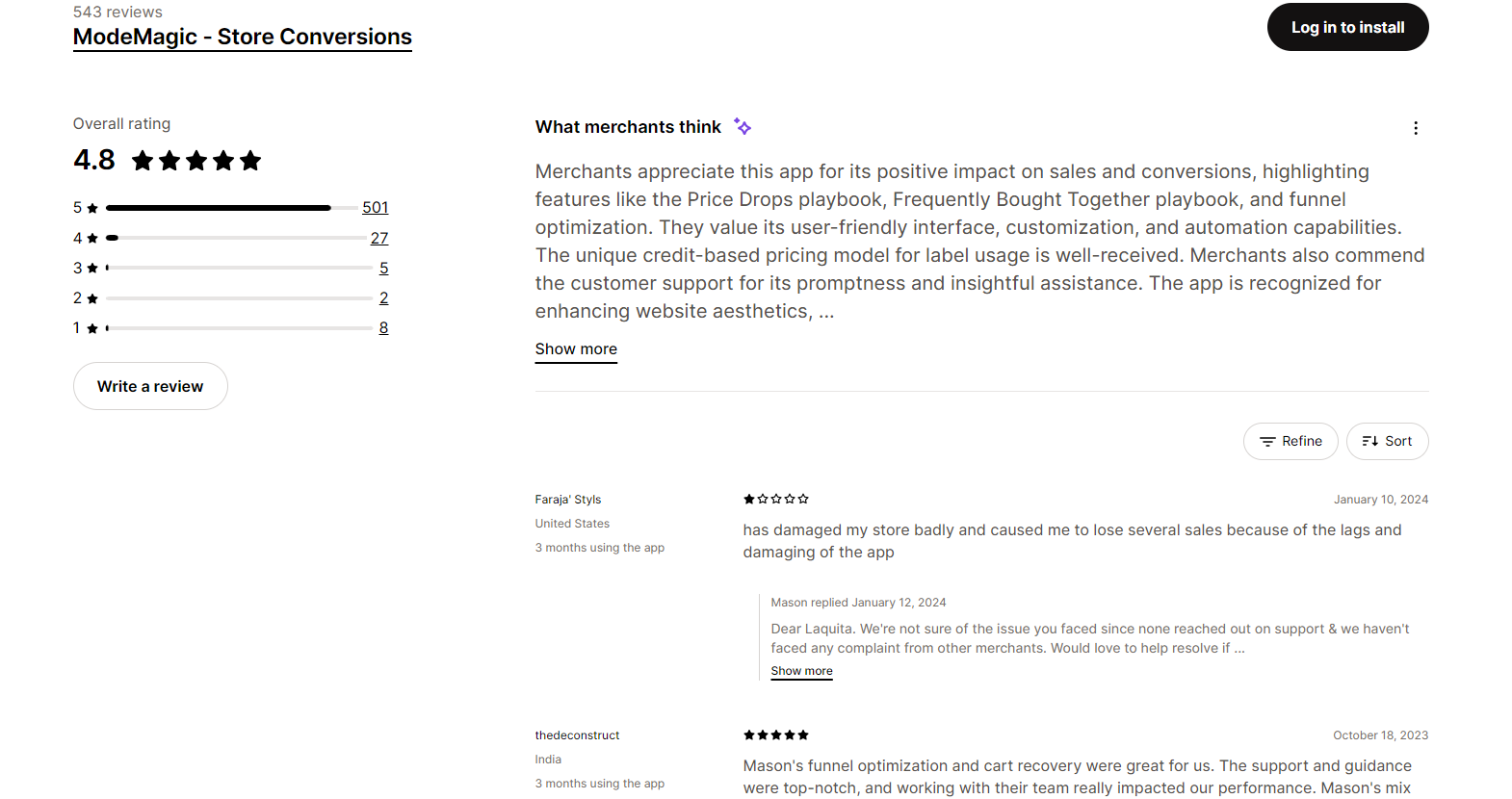 ModeMagic’s Rating and Review