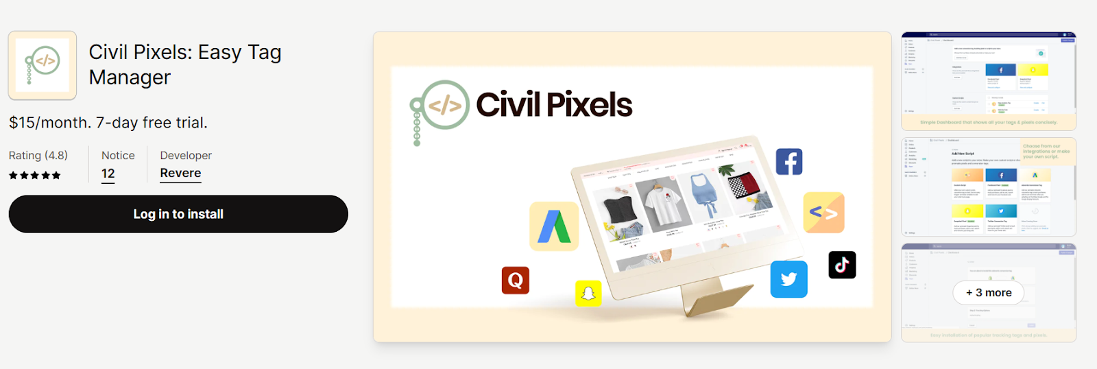 Civil Pixels: Easy Tag Manager
