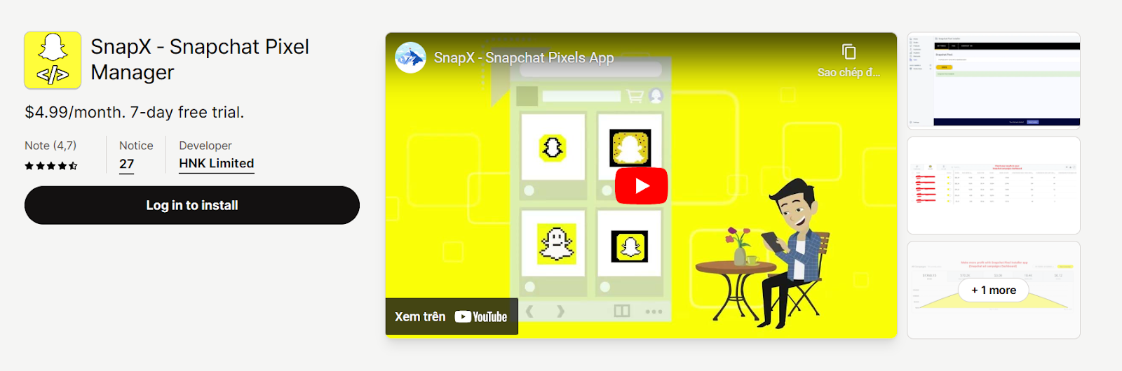 SnapX ‑ Snapchat Pixel Manager