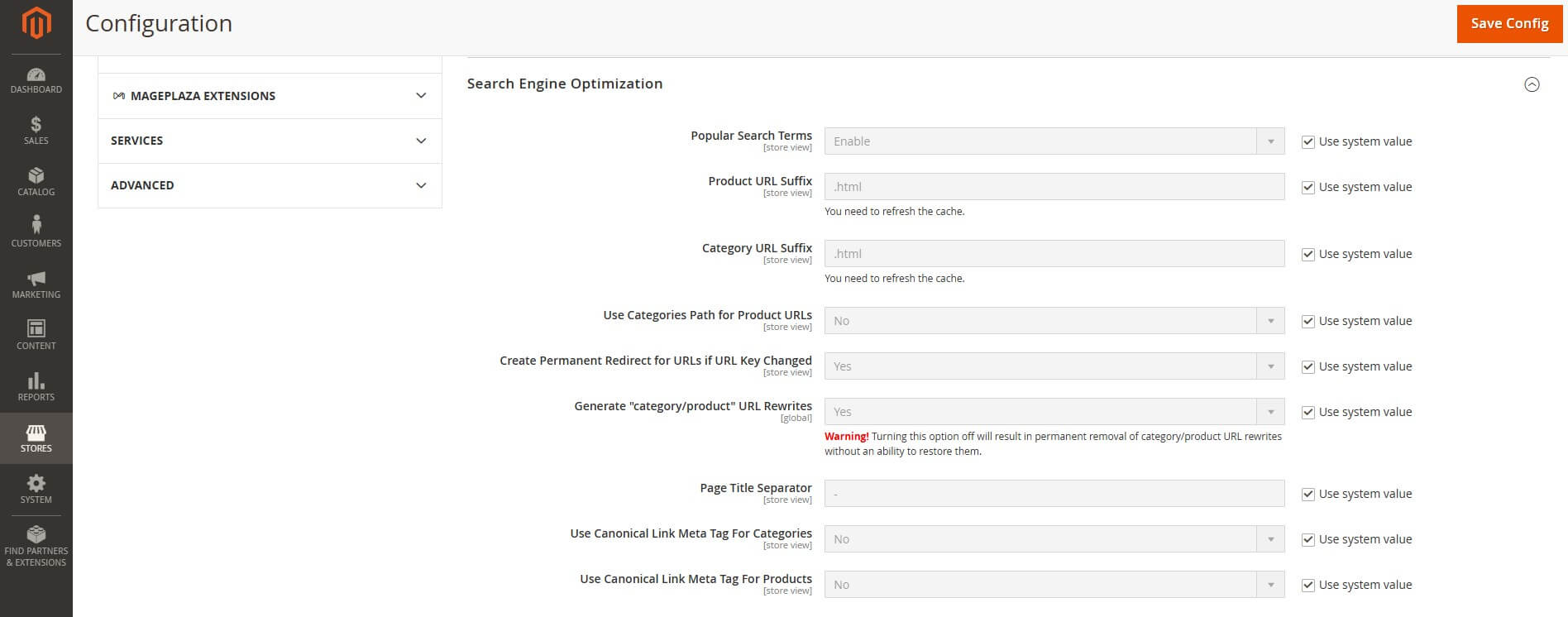 Optimize Magento SEO