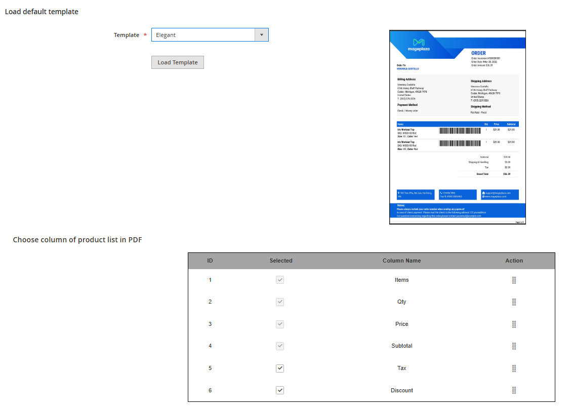 How to change Order PDF template in Magento 2