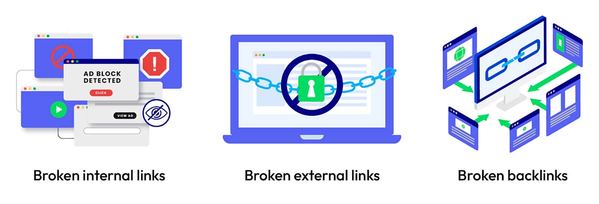 Types of broken links