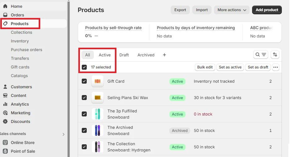 using-the-products-page-to-check-total-number-of-products