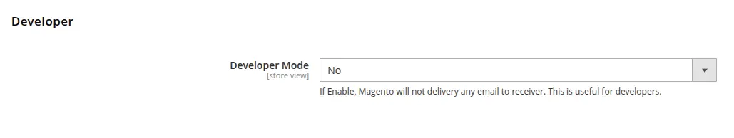 Turn off developer mode