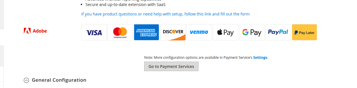 Adobe Payment Services