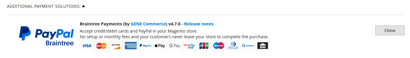 Braintree Payment Method