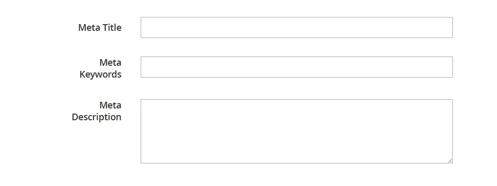 Complete the SEO attributes