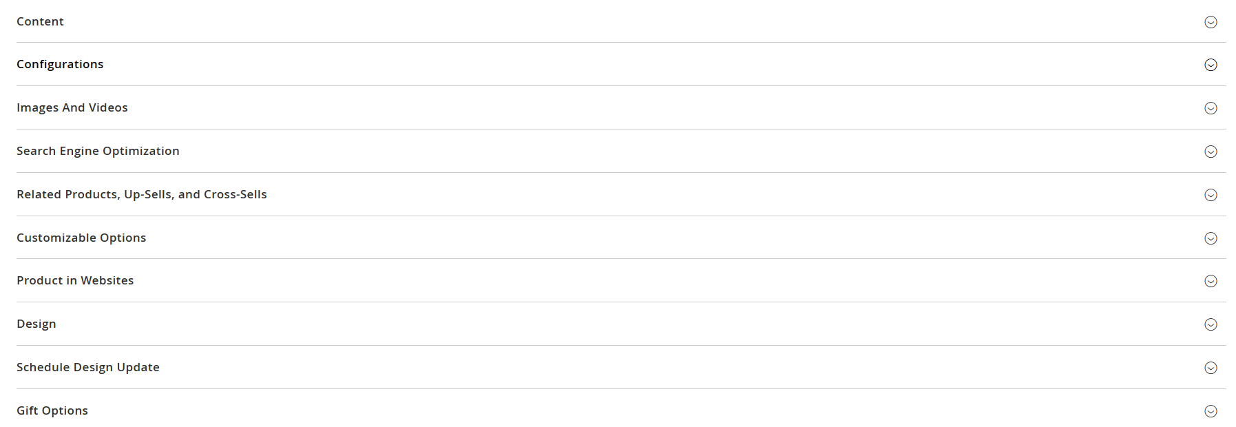 Complete other product information