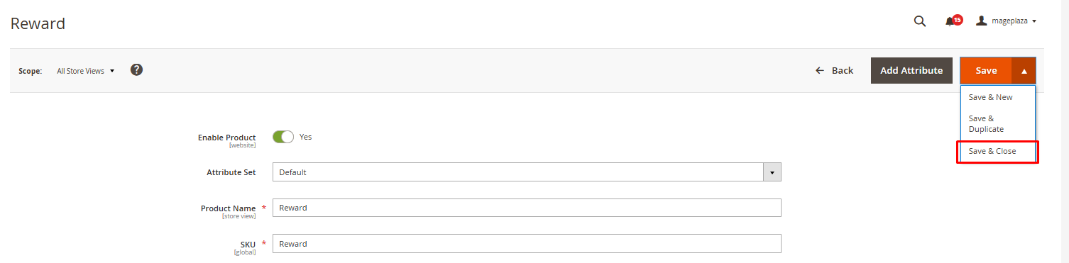 save gift card product