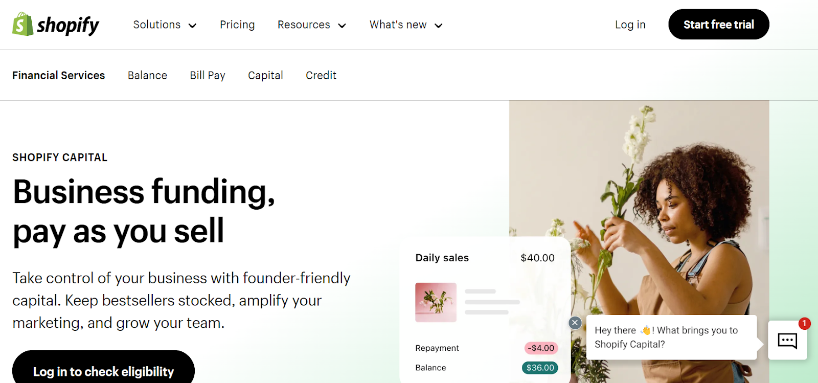 Shopify Capital is a financing service provided by Shopify