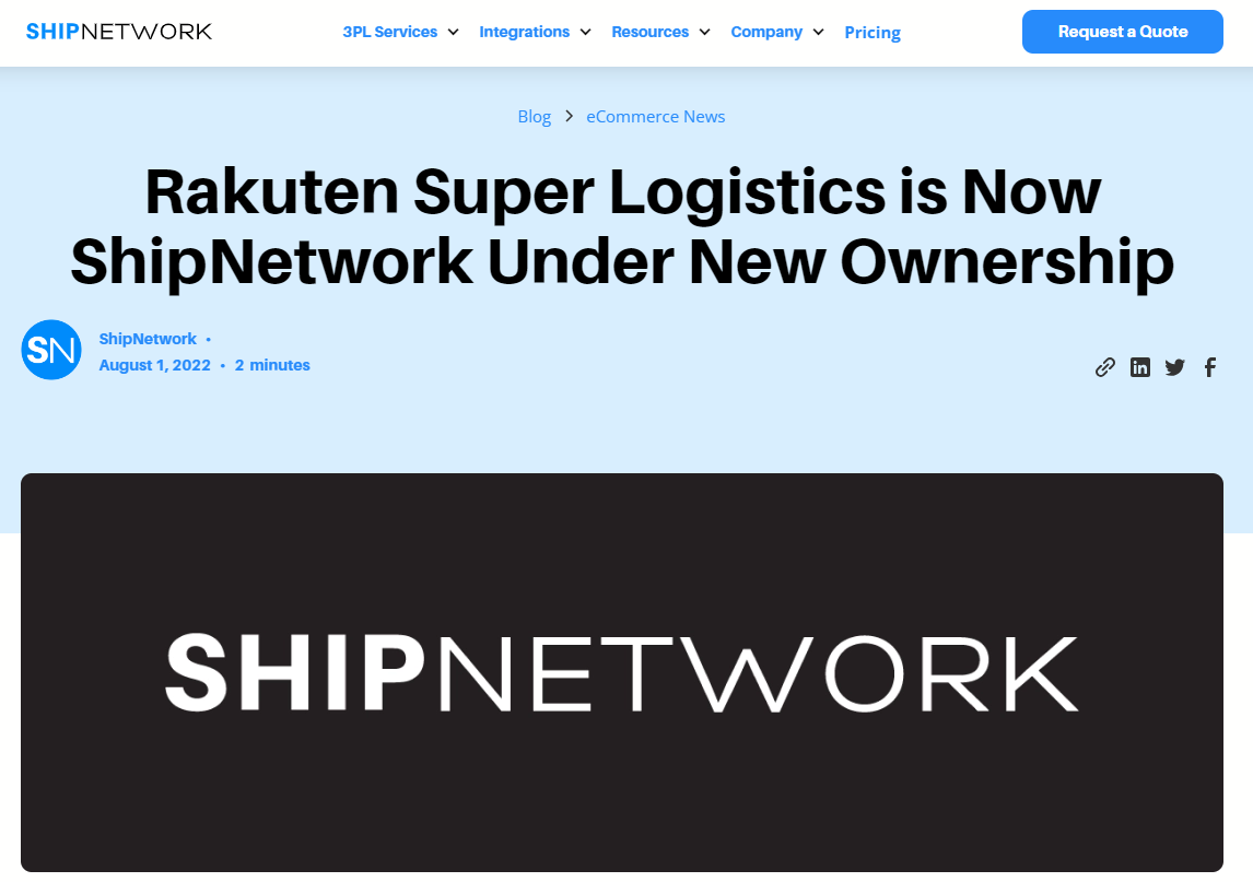 Rakuten Super Logistics