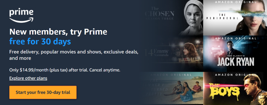 Amazon Prime - loyalty program of Amazon