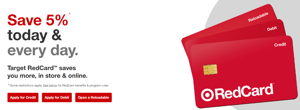 Target Redcard - loyalty program of Target