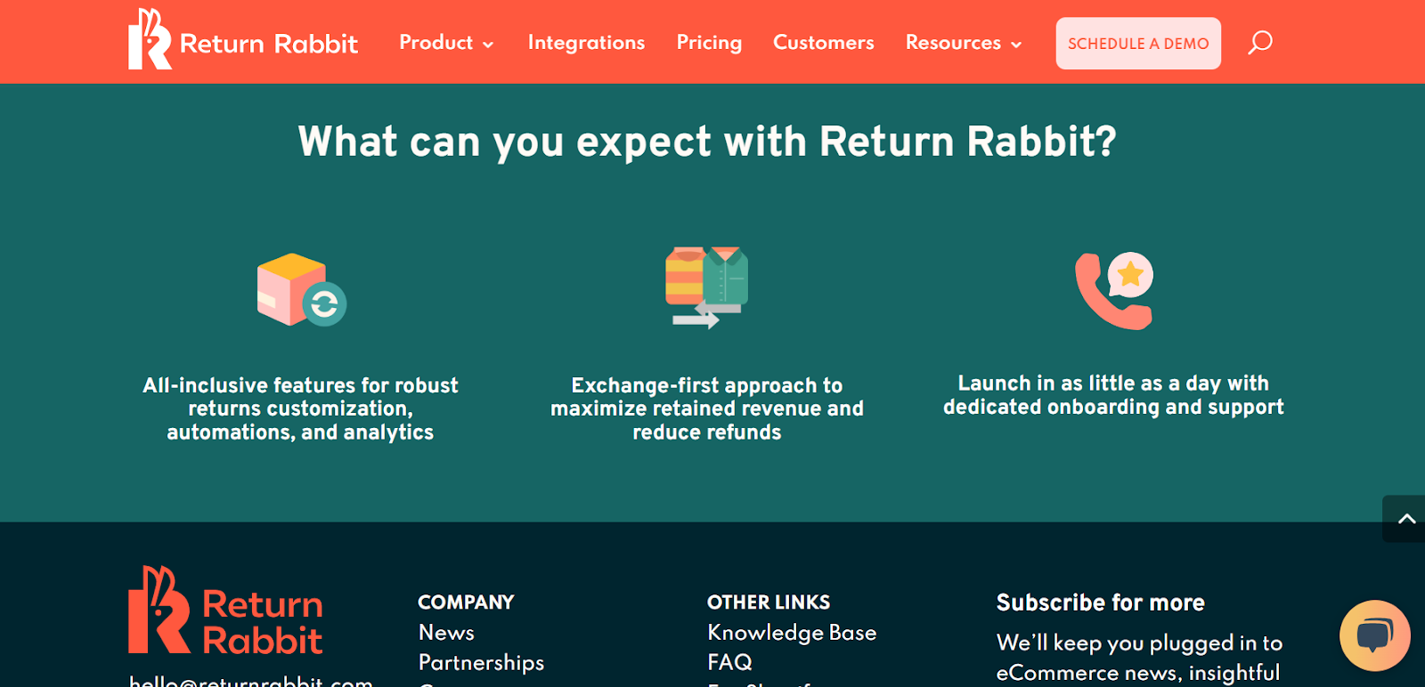 Return Rabbit  is an option for businesses that need a returns management solution