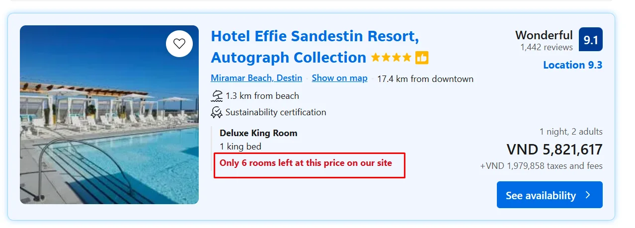 Highlight Limited Stock Or Availability