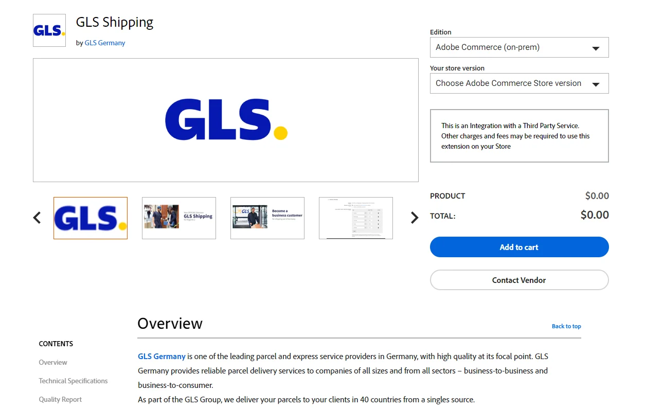 GLS Magento extension by GLS Germany