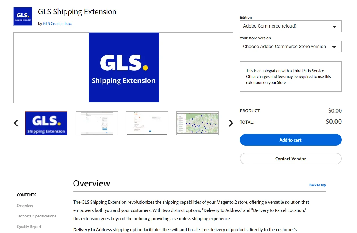 GLS Magento extension by Croatia d.o.o